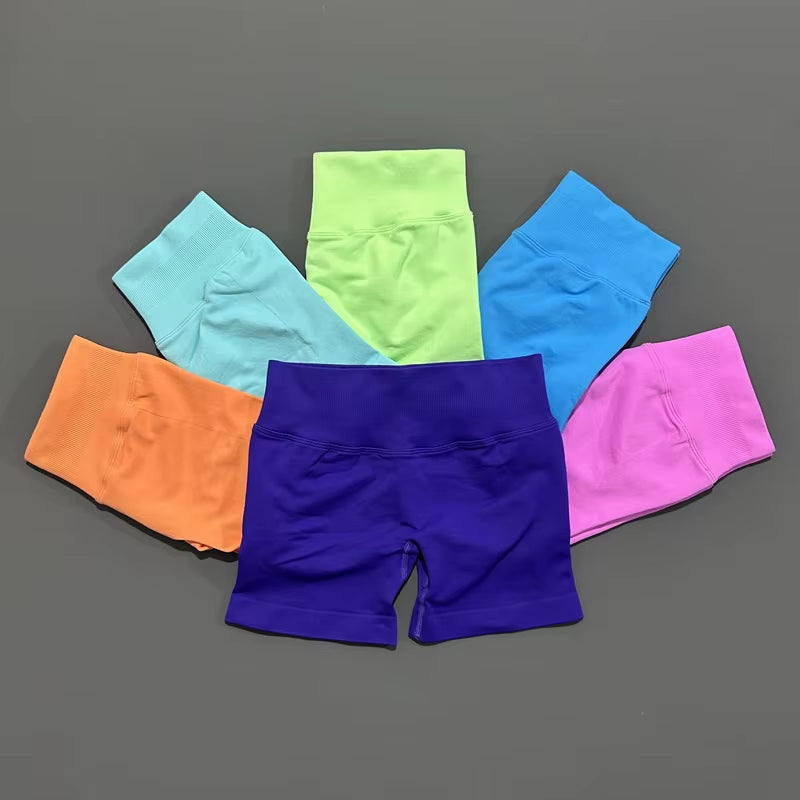 Impact Gym Shorts Women Sports Shorts Scrunch Butt Fitness Biker Short Workout Yoga Leggings Running Seamless Leggings
